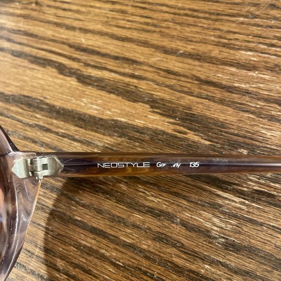 Vintage Neostyle Beauty Brown Purple Plastic Sunglasses Germany FRAMES ONLY - Picture 3 of 13